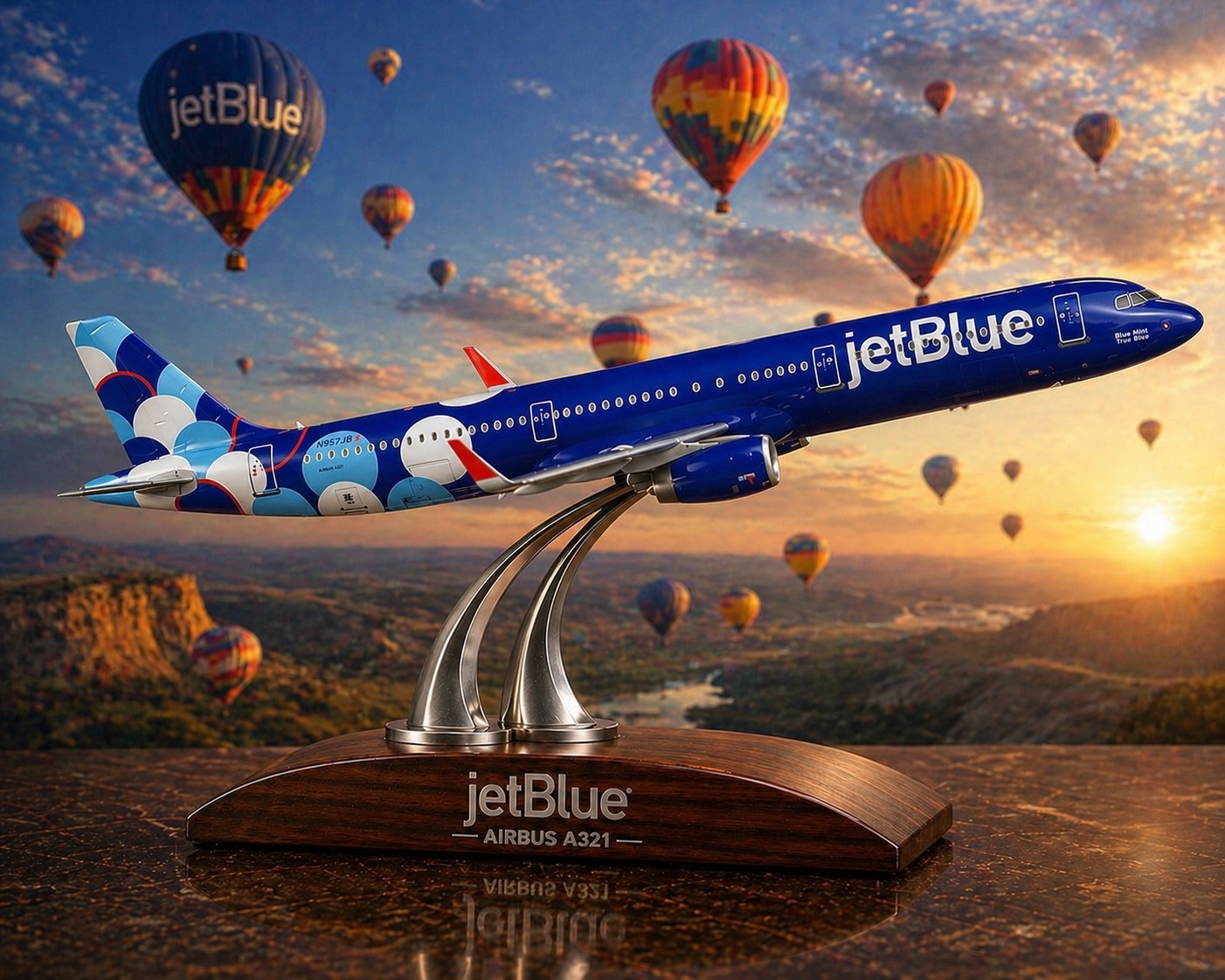 JetBlue 20 Years Aloft Balloons Livery A321